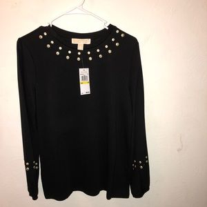 Michael Kors Black long sleeve shirt